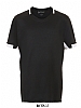 Camiseta Futbol Infantil Classico Sols - Color Negro / Blanco